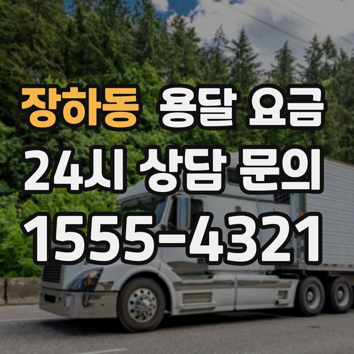 장하동 용달 요금