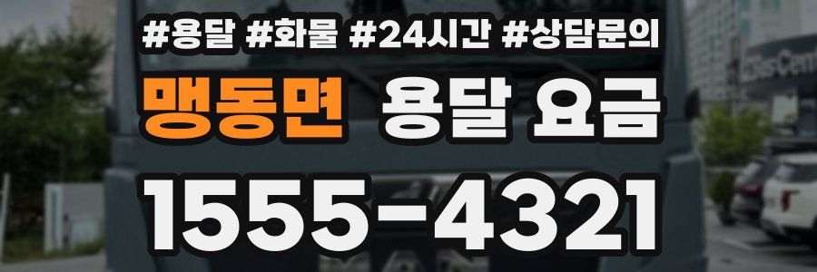 맹동면 용달 요금