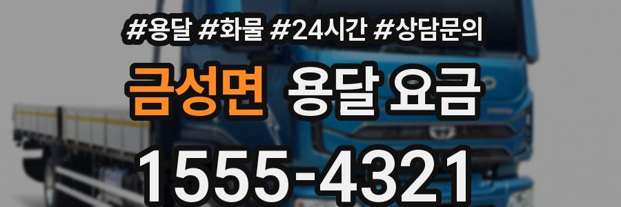 금성면 용달 요금