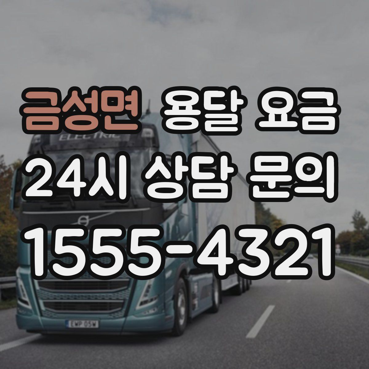 금성면 용달 요금