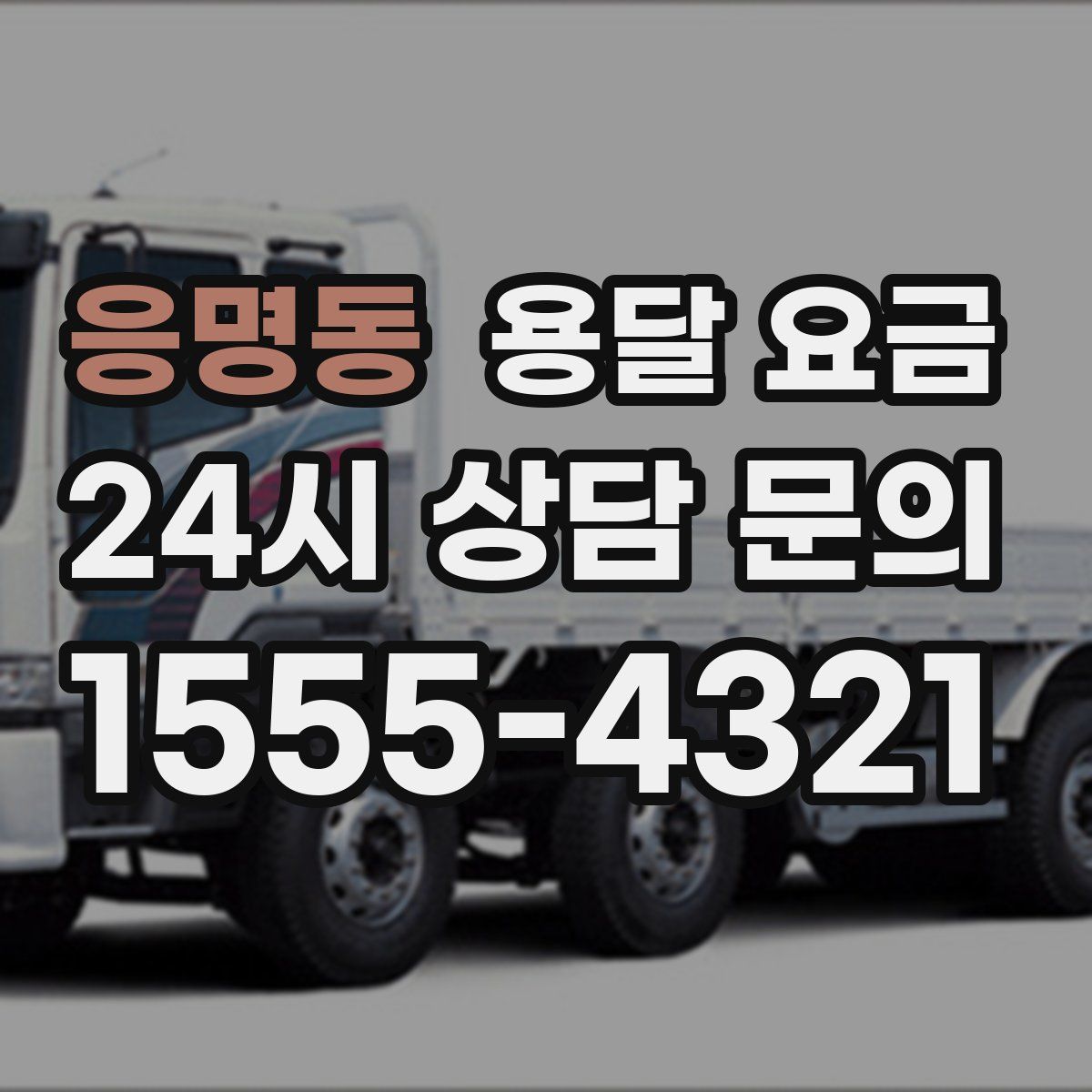 응명동 용달 요금