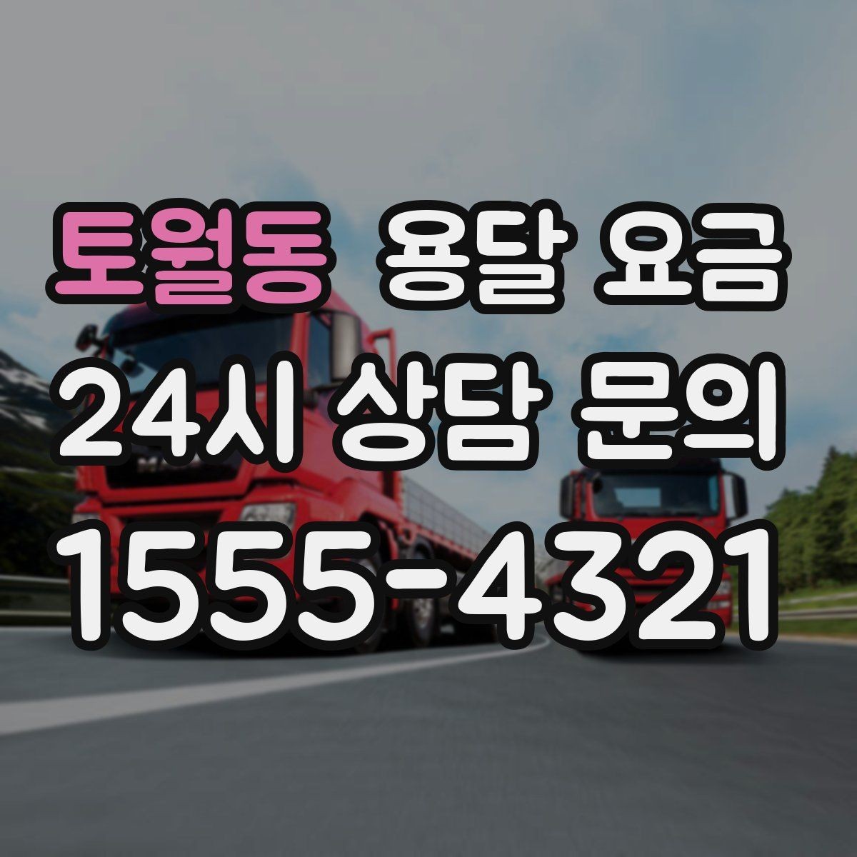 토월동 용달 요금 처음부터 끝까지 한 번에 정리