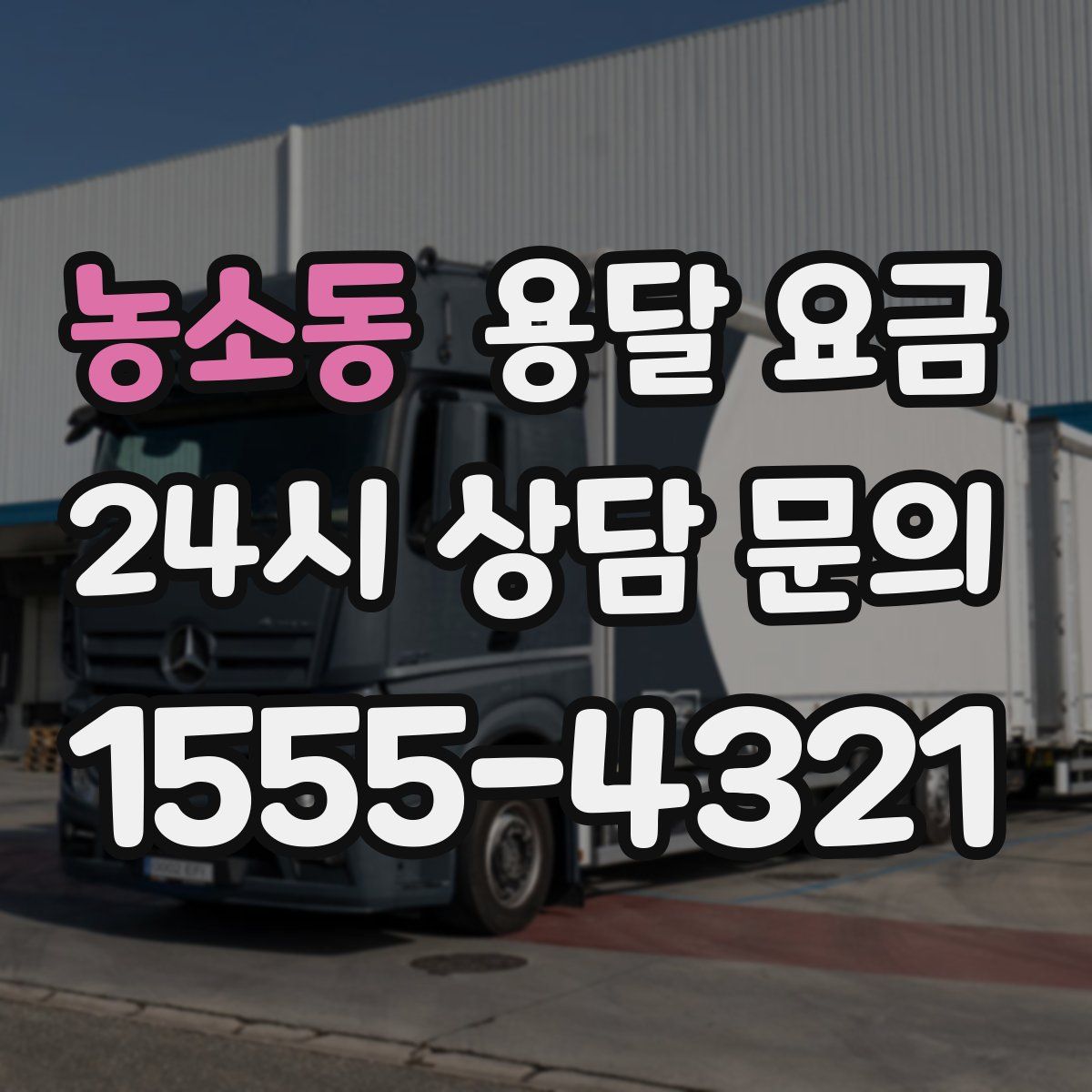 농소동 용달 요금