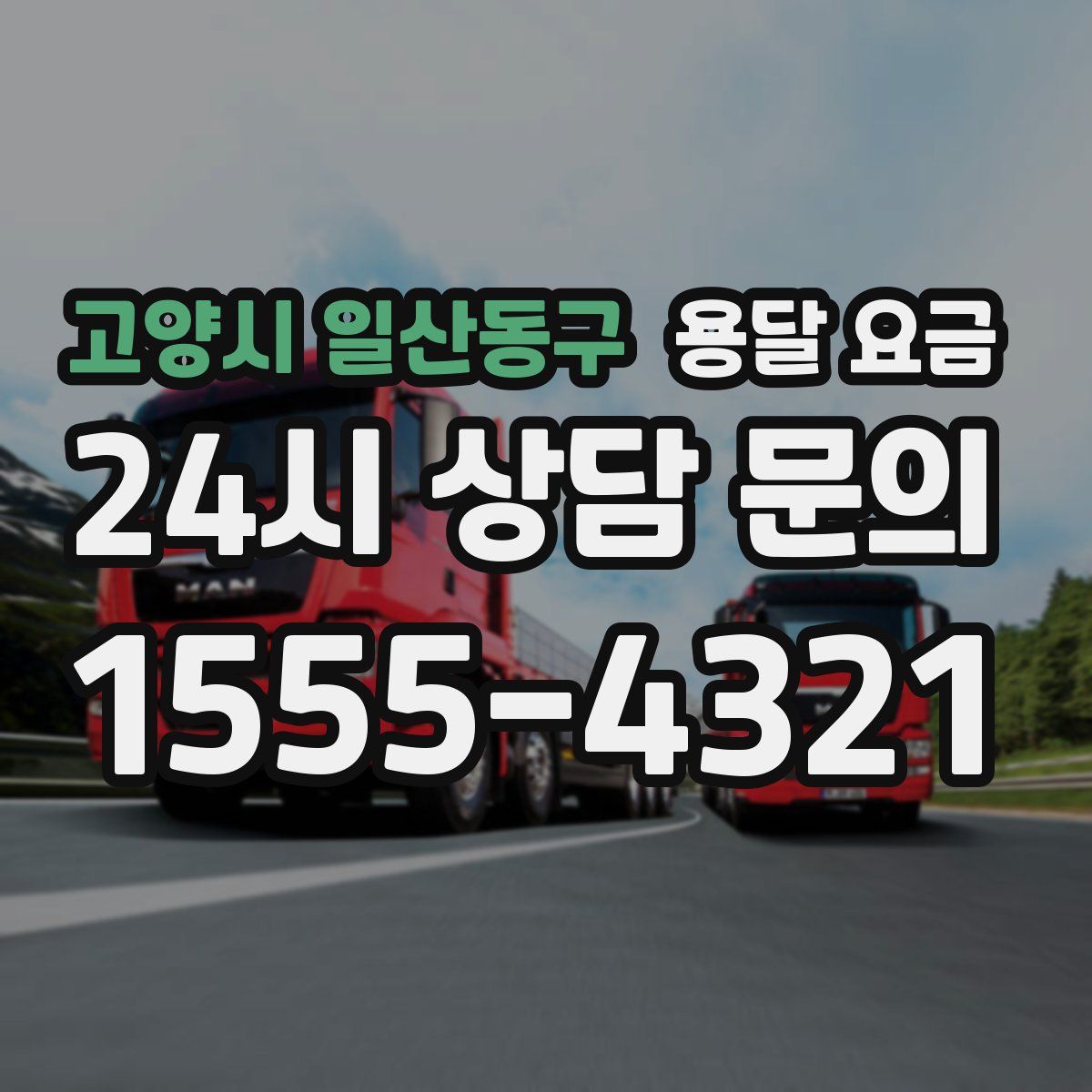 고양시 일산동구 용달 요금