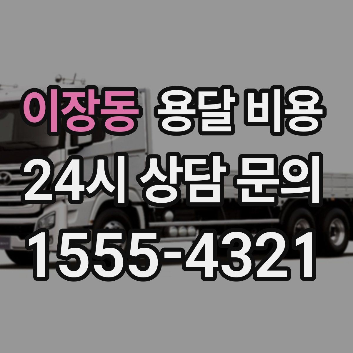 이장동 용달 비용 사다리차 포함 시 전체 비용 변화