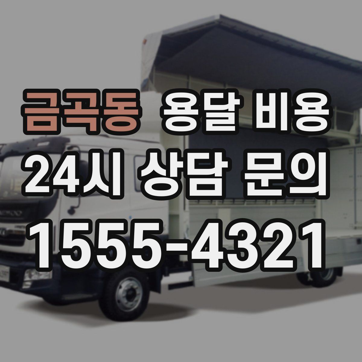 금곡동 용달 비용