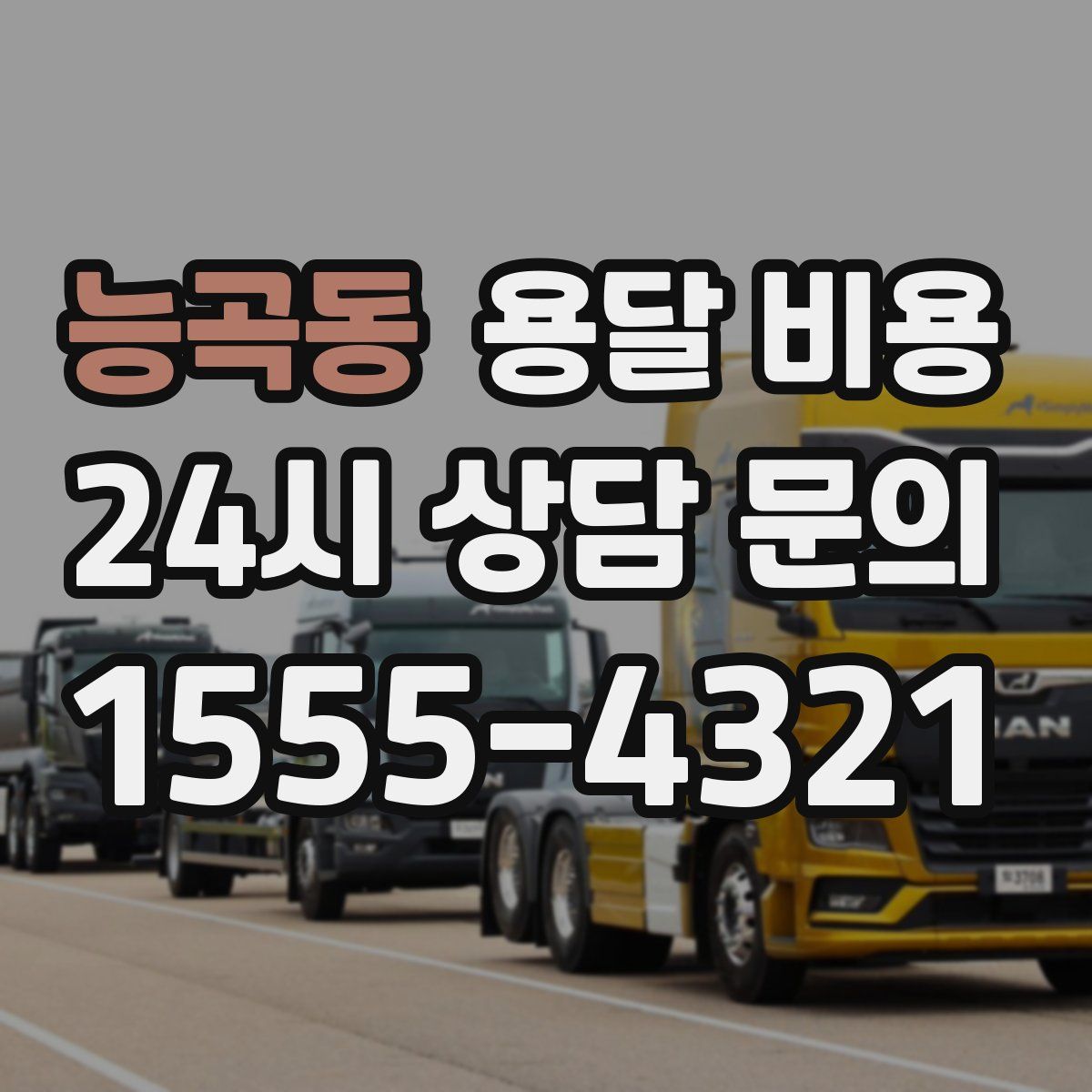 능곡동 용달 비용