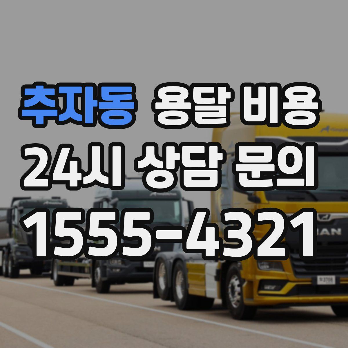 추자동 용달 비용