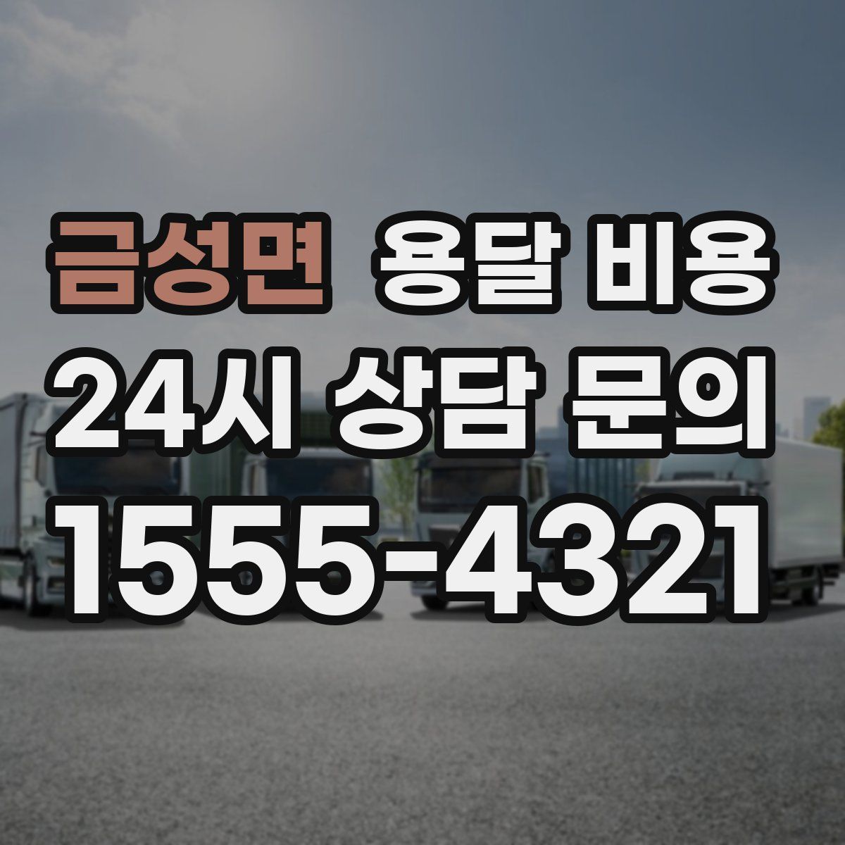 금성면 용달 비용