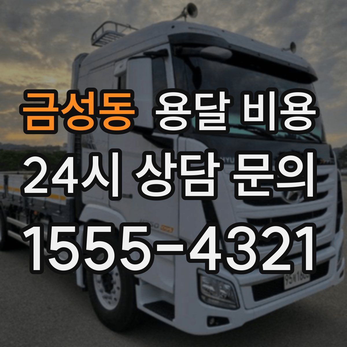 금성동 용달 비용