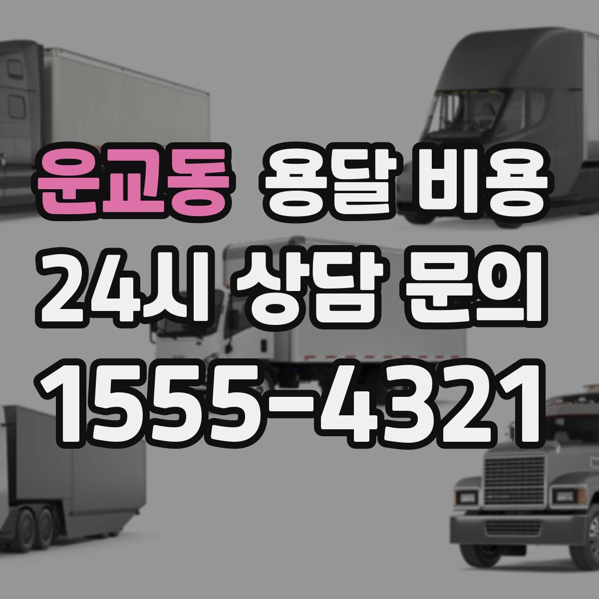 운교동 용달 비용