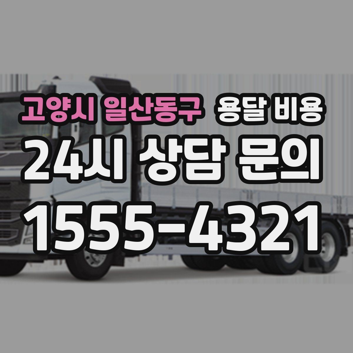 고양시 일산동구 용달 비용 당일 예약 가능 여부