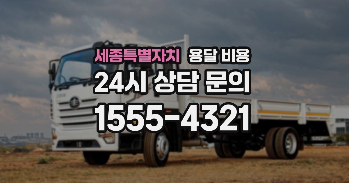 세종특별자치 용달 비용