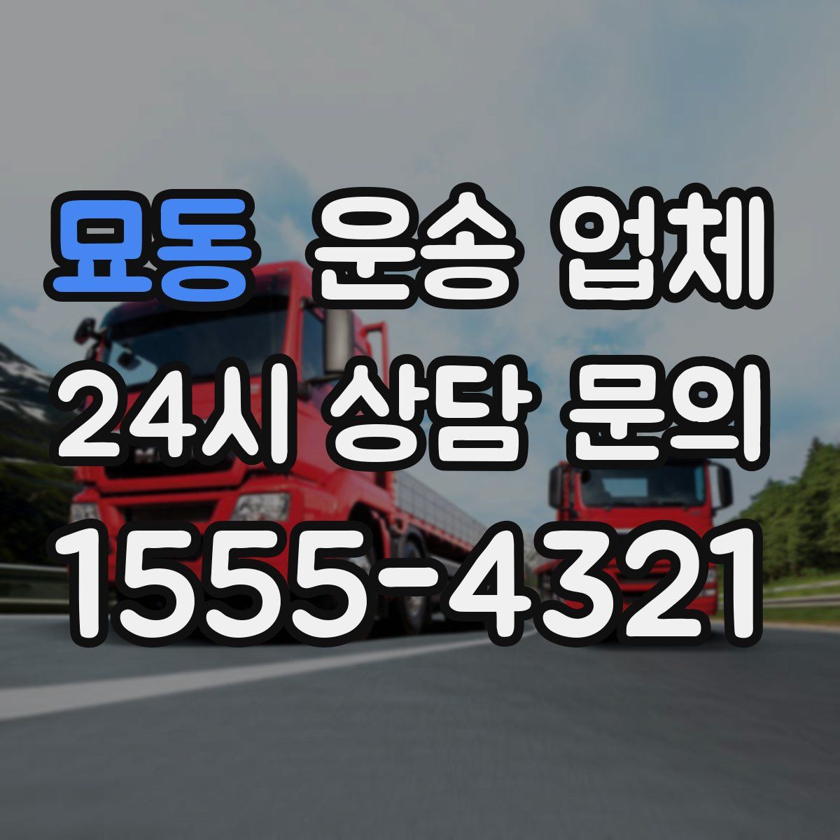 묘동 운송 업체
