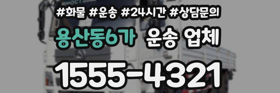 용산동6가 운송 업체