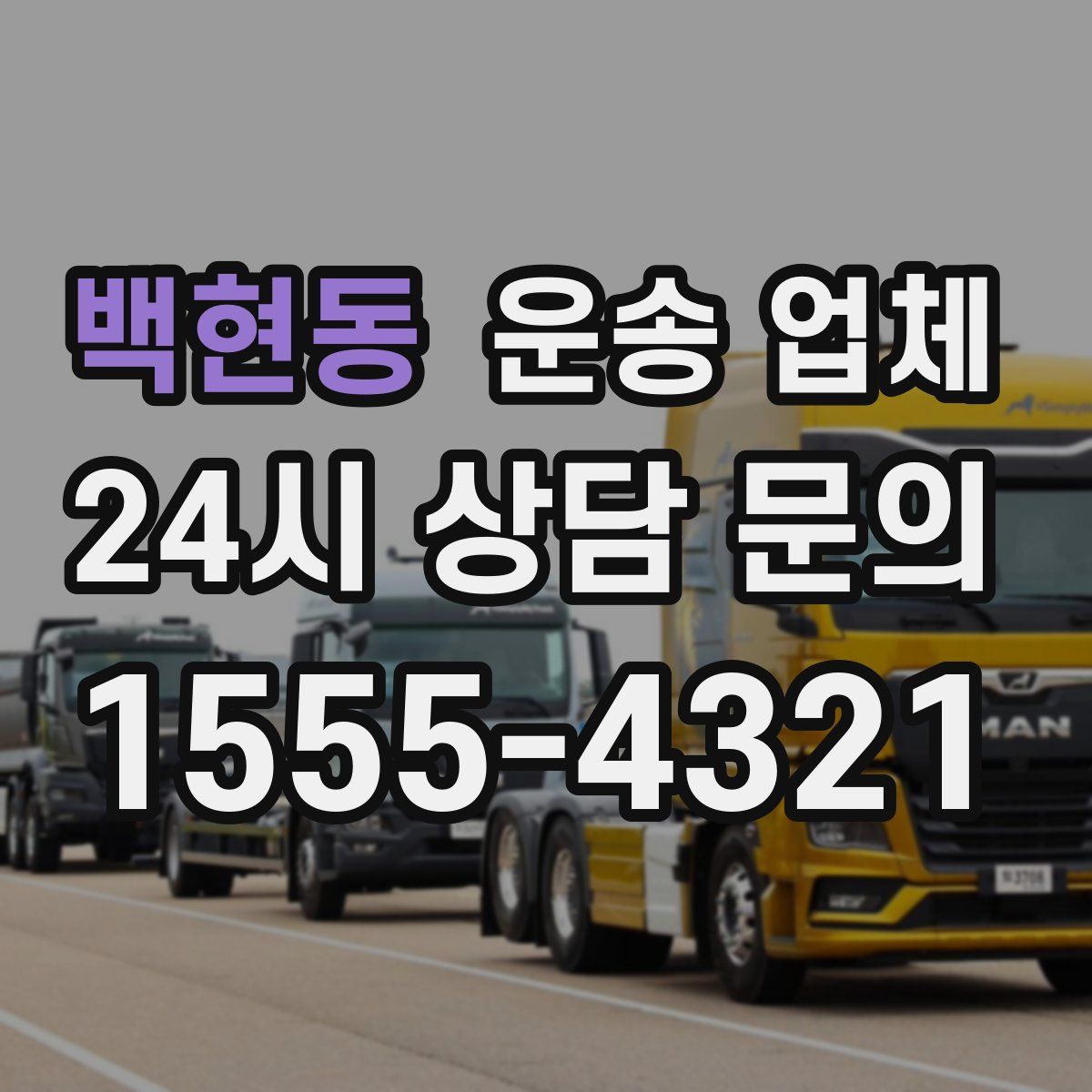 백현동 운송 업체