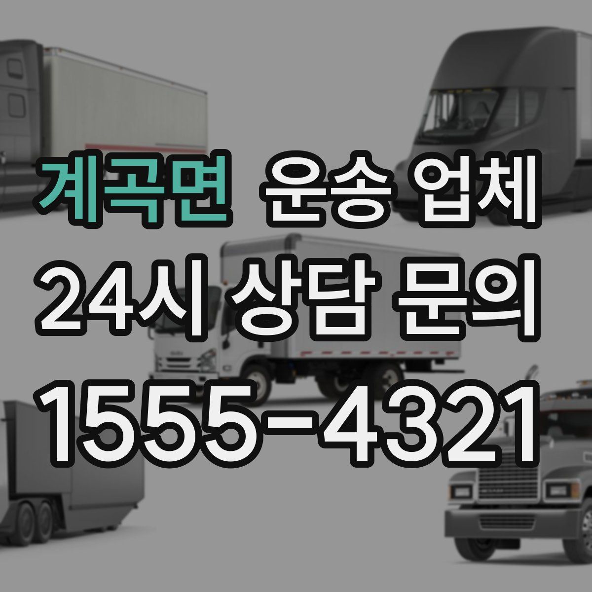 계곡면 운송 업체