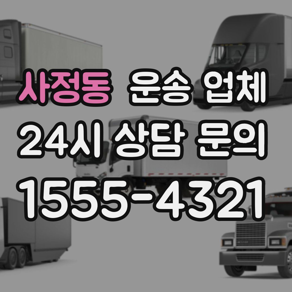 사정동 운송 업체