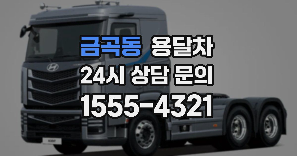금곡동 용달차