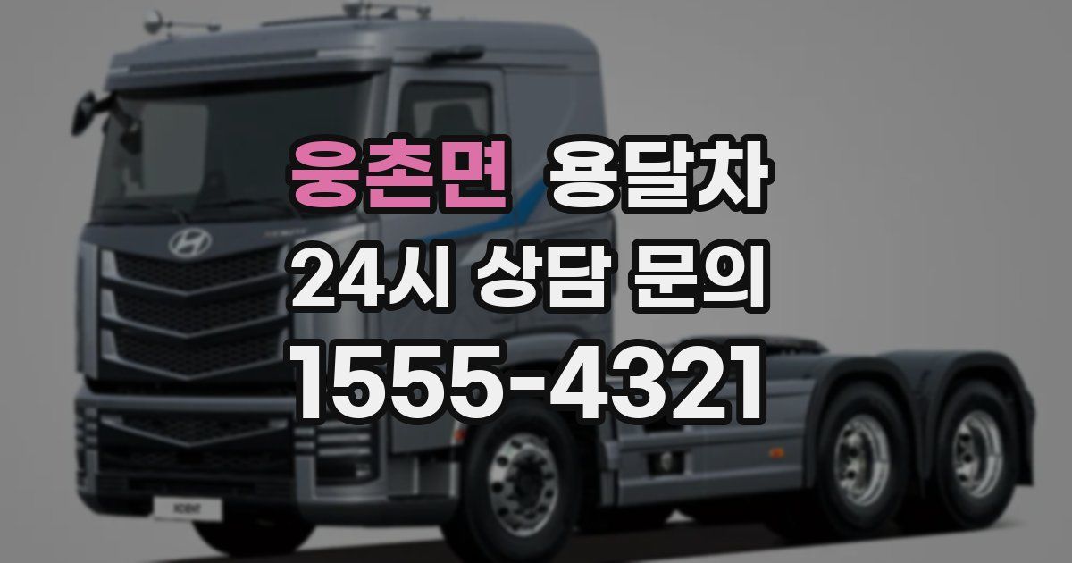 웅촌면 용달차