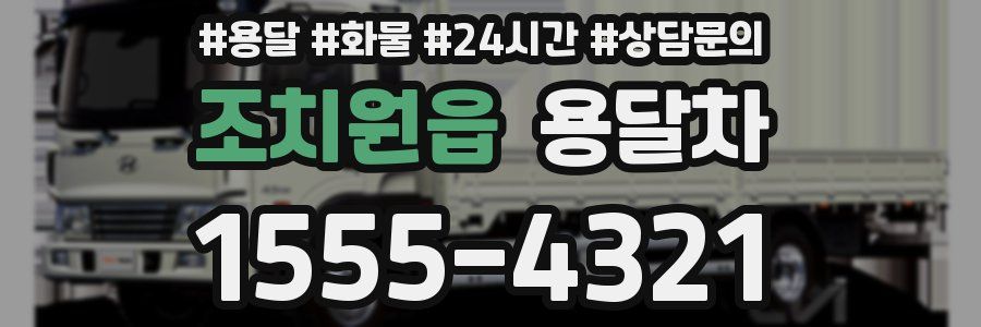 조치원읍 용달차