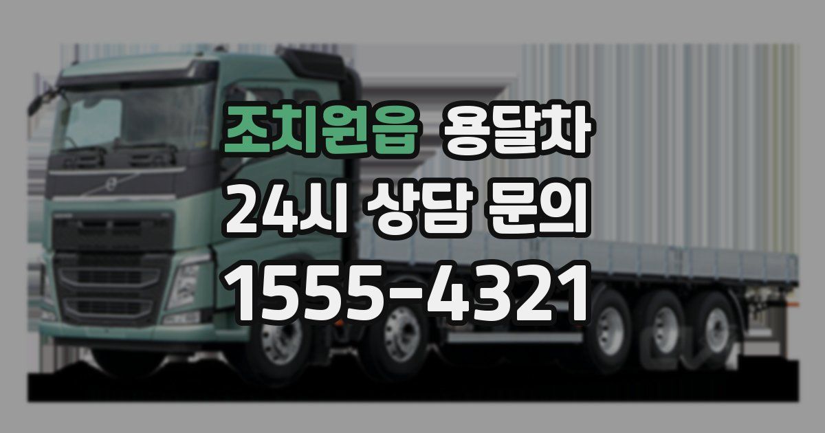 조치원읍 용달차