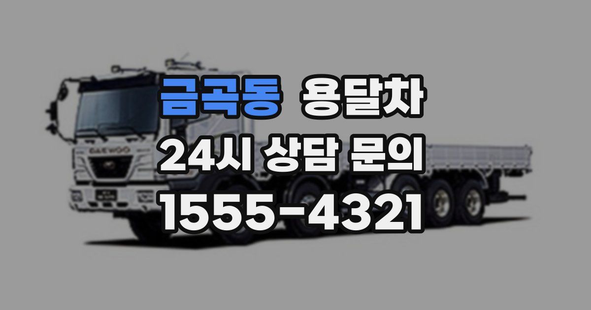 금곡동 용달차