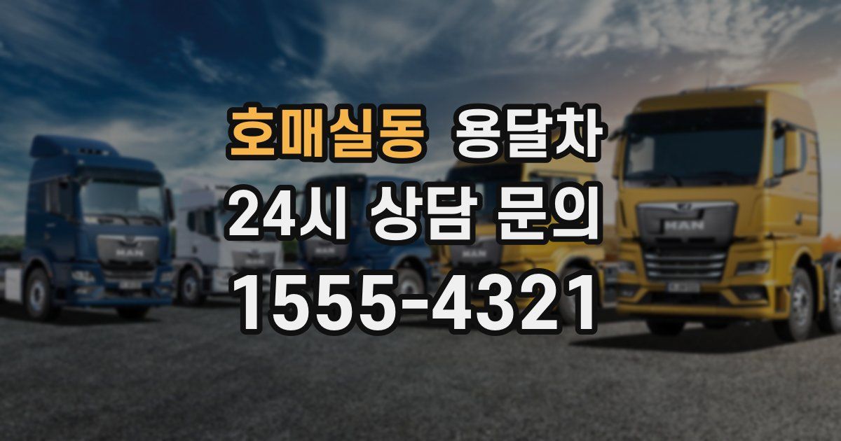 호매실동 용달차