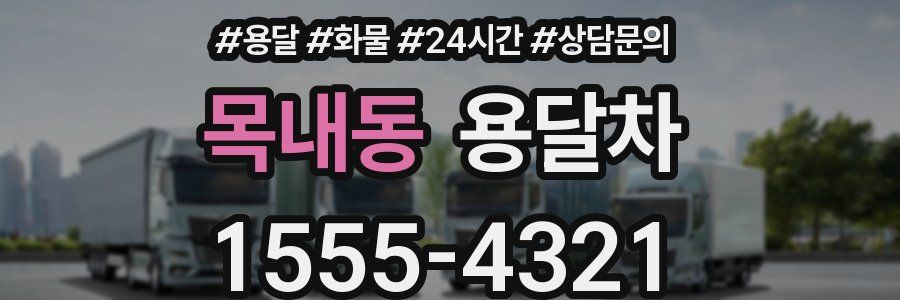 목내동 용달차