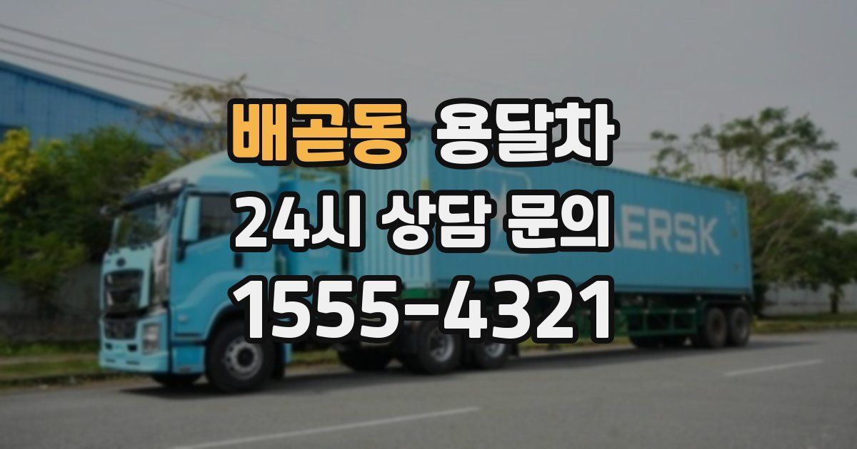 배곧동 용달차