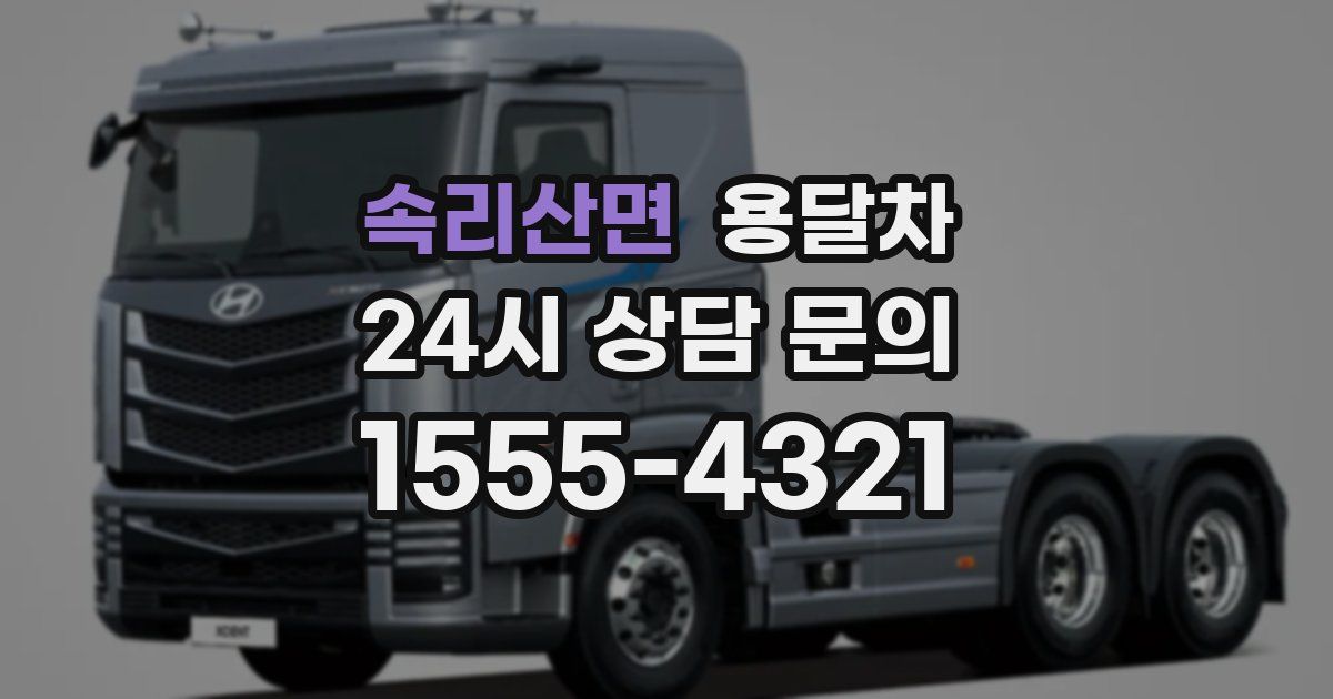 속리산면 용달차
