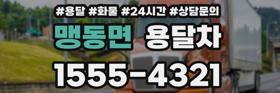 맹동면 용달차