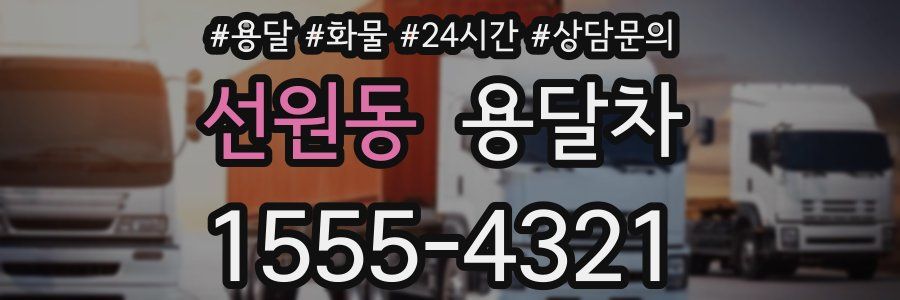 선원동 용달차