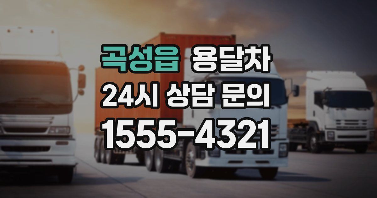 곡성읍 용달차