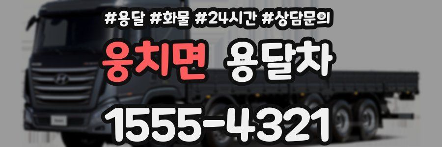 웅치면 용달차