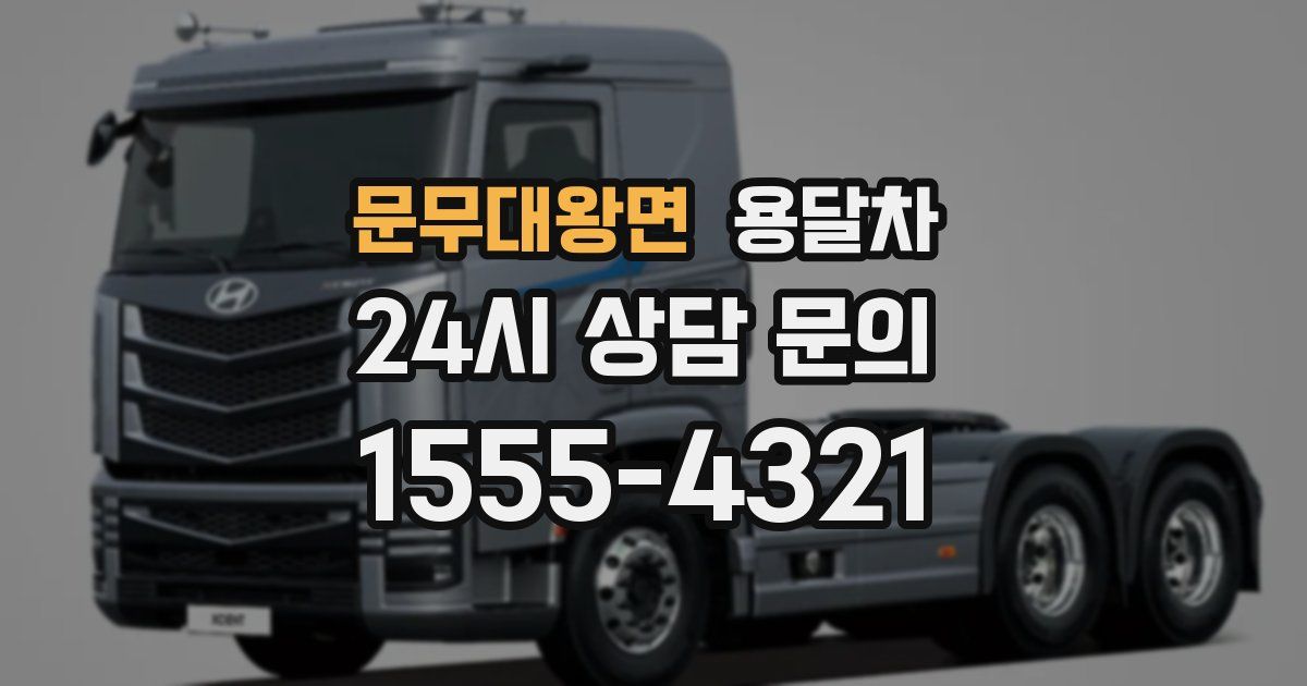 문무대왕면 용달차