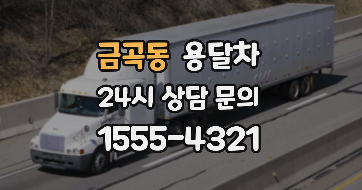 금곡동 용달차