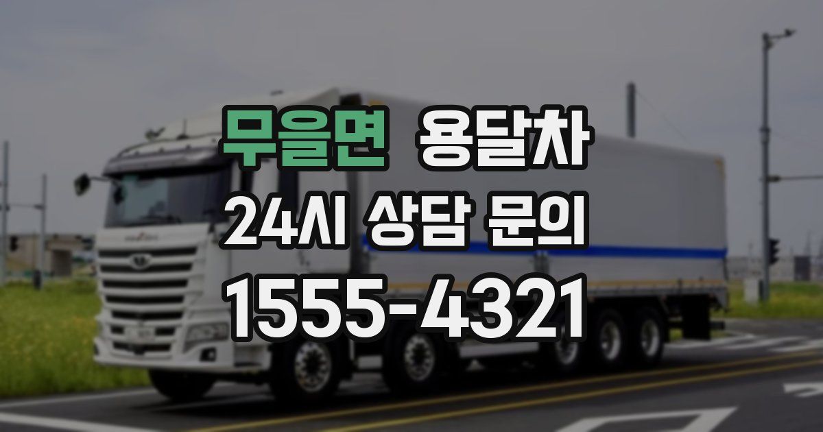 무을면 용달차