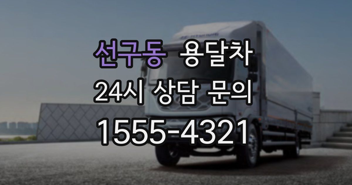 선구동 용달차