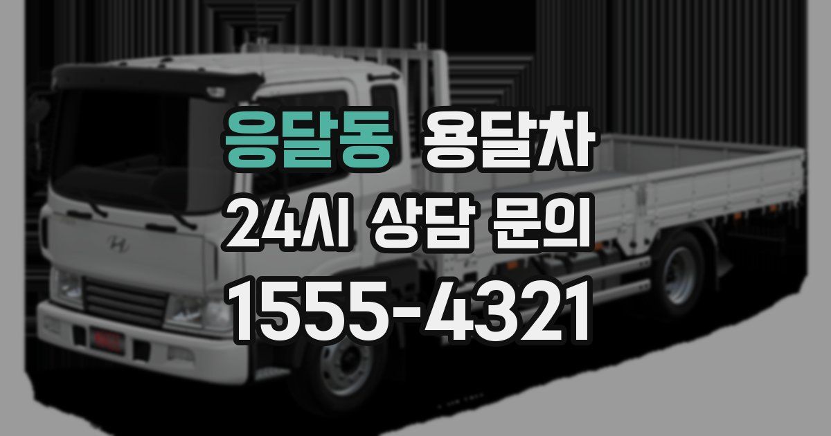 응달동 용달차