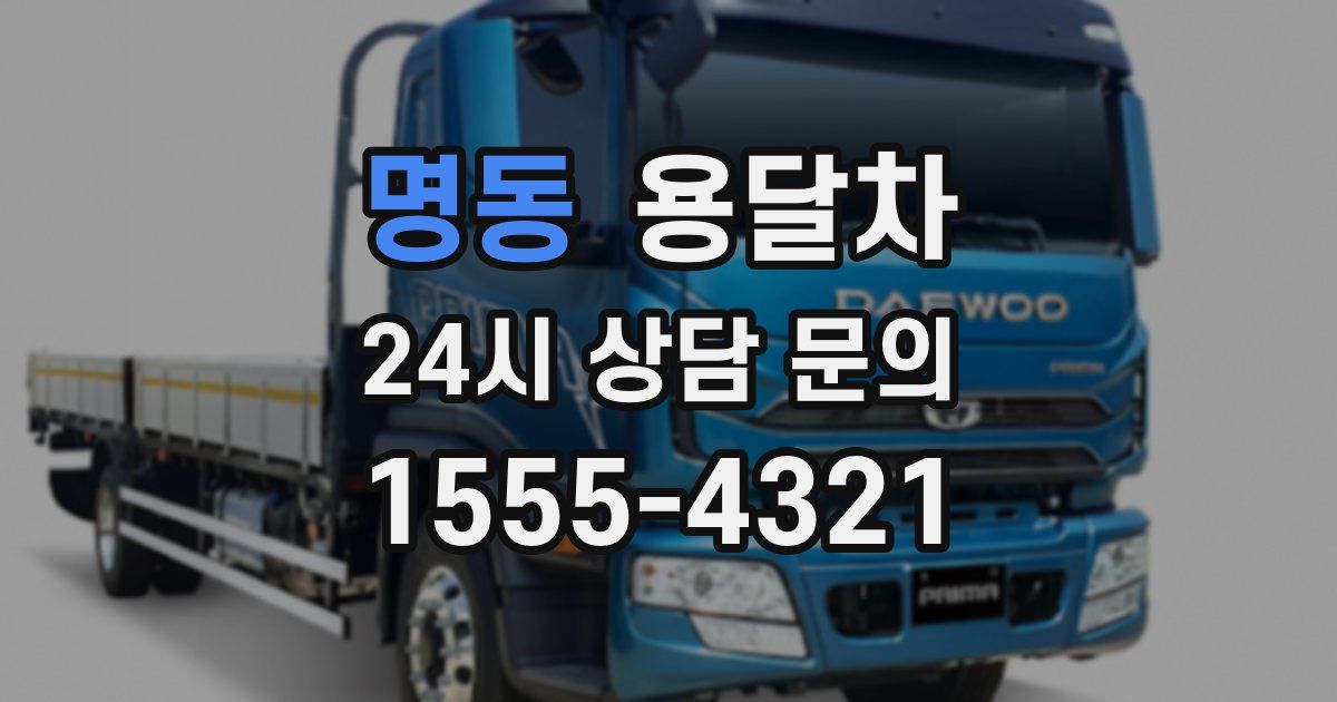 명동 용달차