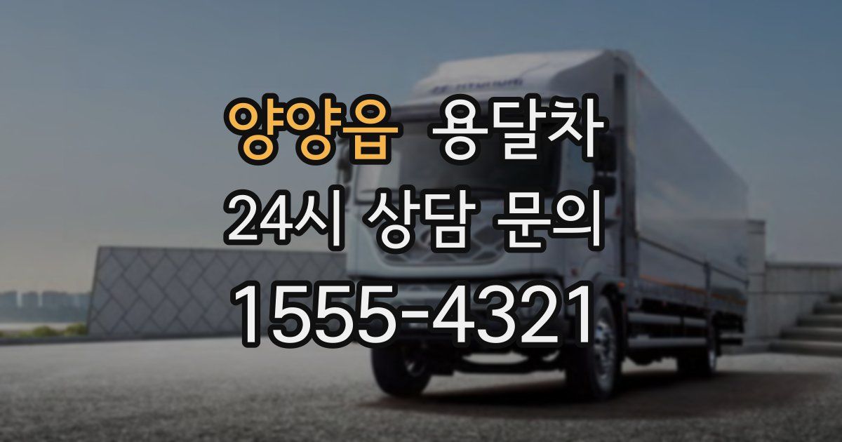 양양읍 용달차