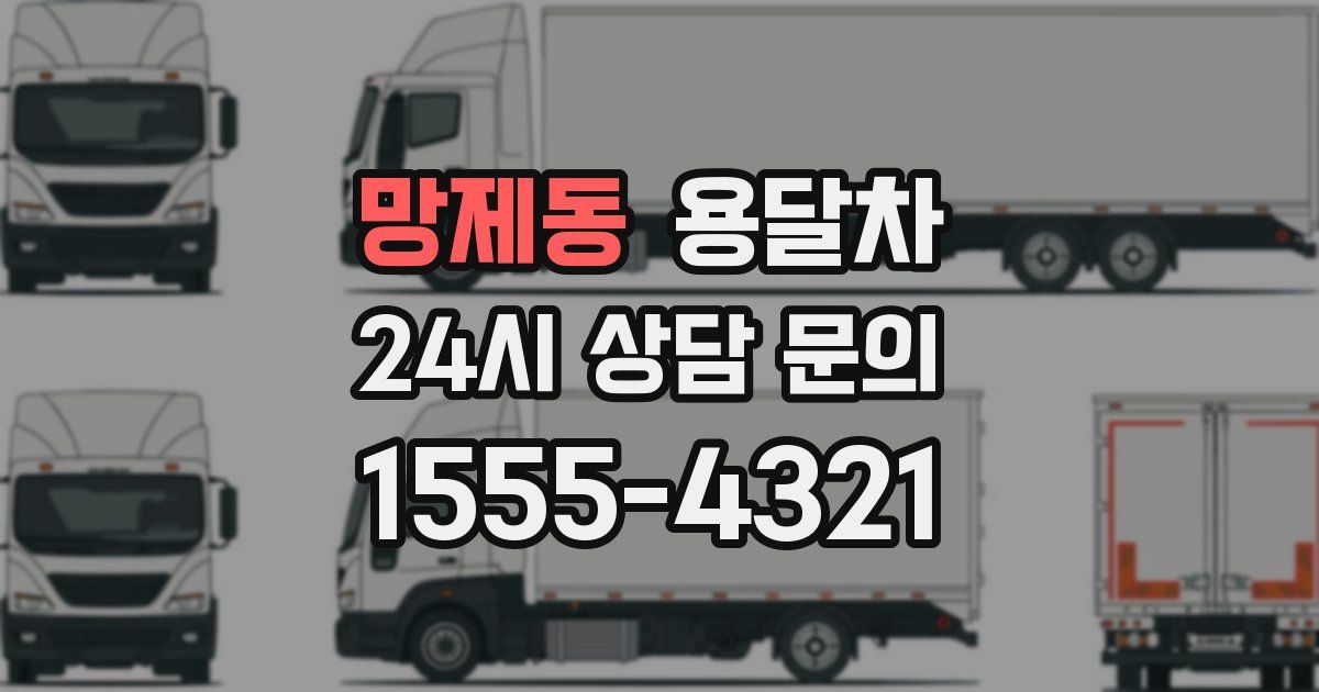 망제동 용달차