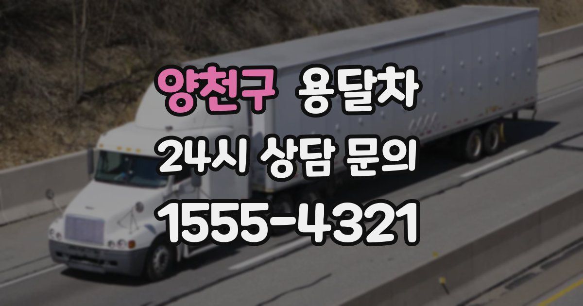 양천구 용달차