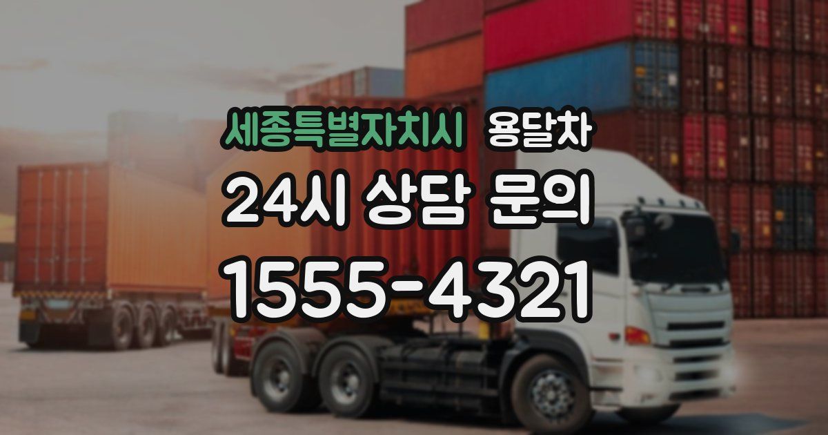 세종특별자치시 용달차