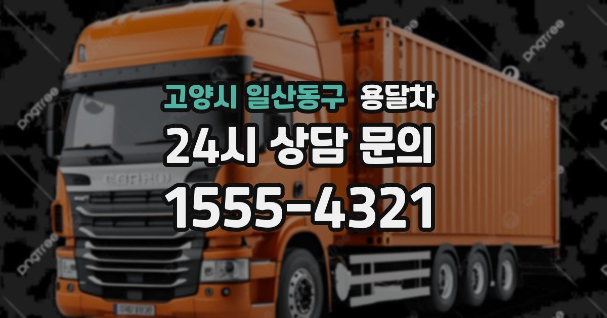 고양시 일산동구 용달차