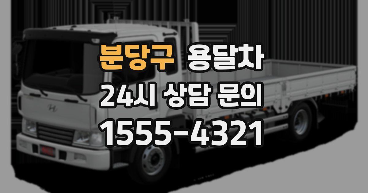 분당구 용달차