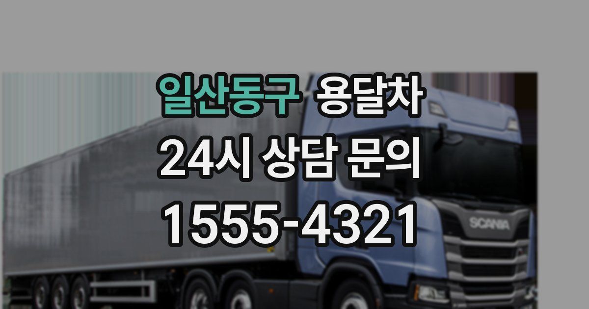 일산동구 용달차