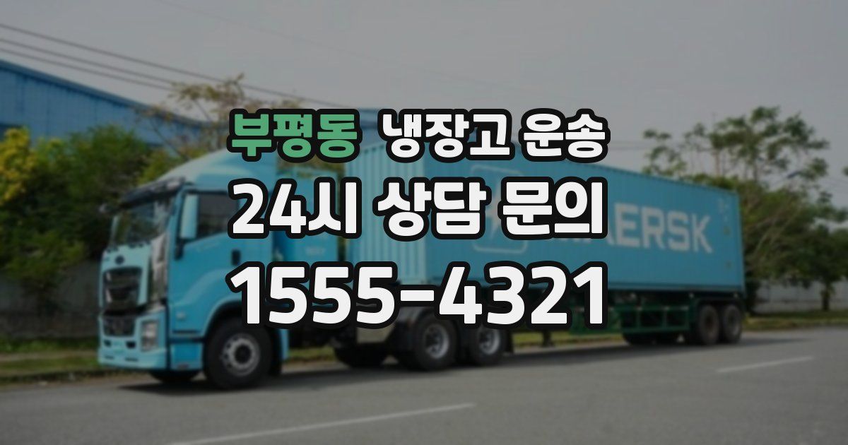 부평동 냉장고 운송