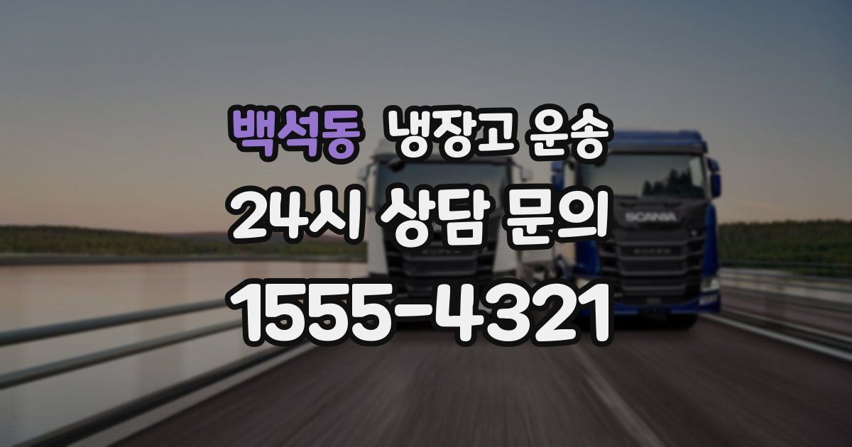 백석동 냉장고 운송
